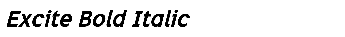 Excite Bold Italic